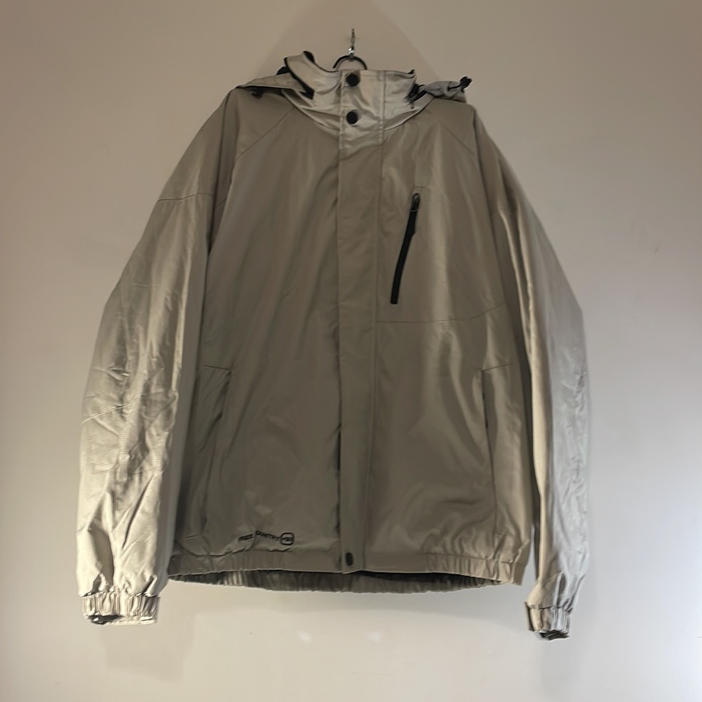 New HEAVY COAT Free Country Live In It Mens Water Resistant Hooded Jacket LARGE - Picture 2 of 16